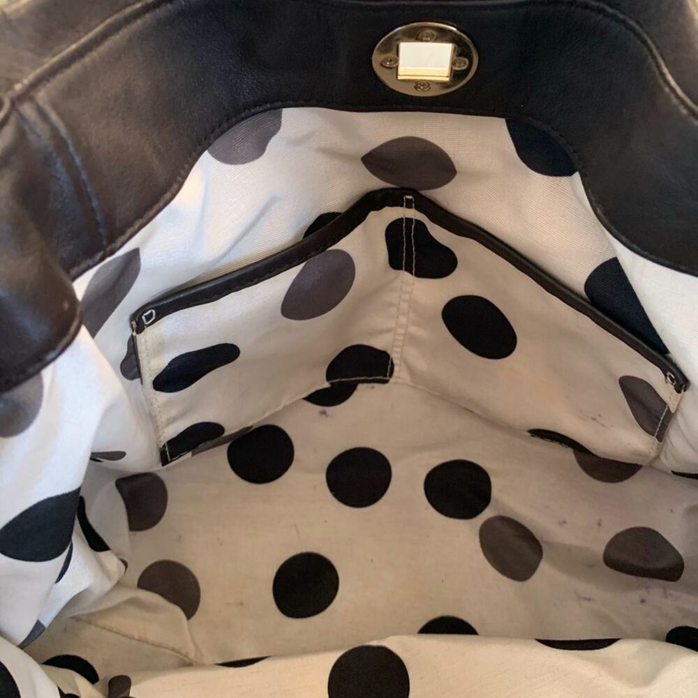 EUC Kate Spade Sutton Place Willa Tote Brown Unstructured Leather Medium Size - Picture 3 of 8